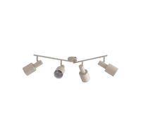 Lindby Spot Ovelia à intensité variable (Moderne) en Beige Métal e. a. pour Salon & Salle manger (à 4 lampes, E27) Lampe encastrable plafonnier applique