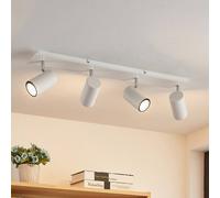 Lindby Spot Joffrey à intensité variable (Moderne) en Blanc Métal e. a. pour Salon & Salle manger (à 4 lampes, GU10) Lampe encastrable plafonnier applique