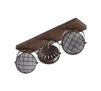Lindby Spot Tamin à intensité variable (Modern, Industriel) en Marron Métal e. a. pour Salon & Salle manger (à 3 lampes G9) Lampe encastrable plafonnier applique