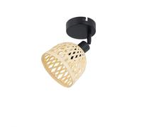 Lindby Spot Youstin à intensité variable (Traditionnel) en Marron e. a. pour Salon & Salle manger (1 lampe,à E14), Lampe encastrable plafonnier applique