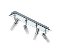 Lindby Spot Zela à intensité variable (Moderne) en Argent Métal e. a. pour Salle de bain (à 4 lampes, G9), Lampe encastrable, plafonnier, applique