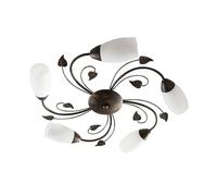 Lindby - Stefania 5 Plafonnier White/Black-Gold