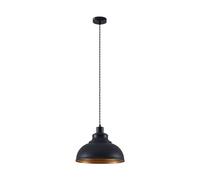Lindby Suspension Albertine à intensité variable (Antique, Classic) en Noir Métal e. a. pour Salon & Salle manger (1 lampe,à E27), Luminaire, Lampe Plafond, Luminaire Plafonnier,