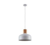 Lindby Suspension Carlise à intensité variable (Scandinave) en Blanc Métal e. a. pour Salon & Salle manger (1 lampe,à E27), Luminaire Lampe Plafond Plafonnier