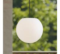 Lindby suspension d'extérieur Alea, blanc, plastique, Ø 38 cm Alea Lindby, dimmable, blanc, Matière Plastique, Moderne