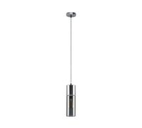 Lindby Suspension Eleen à intensité variable (Jeunes, étudiants) en Gris Verre e. a. pour Salon & Salle manger (1 lampe,à E27) Luminaire Lampe Plafond Plafonnier