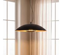 Lindby Suspension Emilienne à intensité variable (Moderne) en Noir Métal e. a. pour Salon & Salle manger (1 lampe,à E27), Luminaire Lampe Plafond Plafonnier