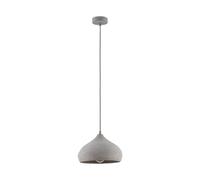 Lindby Suspension en béton Morton à intensité variable (Moderne) Gris e. a. pour Salon & Salle manger (1 lampe,à E27), Luminaire Lampe Plafond Plafonnier Suspendue