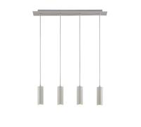 Lindby Suspension Joffrey à intensité variable (Moderne) en Blanc Métal e. a. pour Salon & Salle manger (à 4 lampes, GU10), Luminaire, Lampe Plafond, Luminaire Plafonnier,