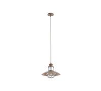 Lindby Suspension Louisanne à intensité variable (Bord de mer) en Marron Métal e. a. pour Couloir (1 lampe,à E27), Luminaire Lampe Plafond Plafonnier Suspendue