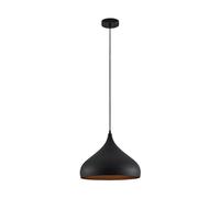 Lindby Suspension Ritana à intensité variable (Moderne) en Noir Aluminium e. a. pour Salon & Salle manger (1 lampe,à E27), Luminaire, Lampe Plafond, Luminaire Plafonnier,