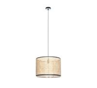 Lindby Suspension Yaelle à intensité variable (Scandinave) en Marron Bois e. a. pour Salon & Salle manger (1 lampe,à E27), Luminaire Lampe Plafond Plafonnier