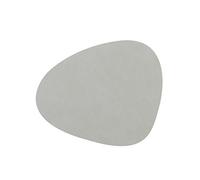 LindDNA Curve S Set de Table Cuir Gris Clair 24 x 28 cm