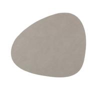 LindDNA Sets de table en cuir, gris clair , 37 x 37 x 0,2 x 44 cm
