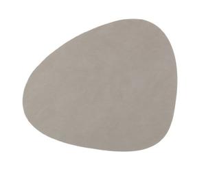LindDNA Sets de table en cuir, gris clair , 37 x 37 x 0,2 x 44 cm