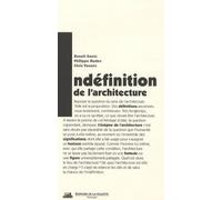 L'Indéfinition de l'architecture