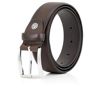 Lindenmann leather belt men, jeans belt men 35 mm wide, belt men jeans, full cowhide leather dark brown, Farbe/Color:marron, Size US/EU:Bundweite 105 cm Gesamtlänge 120 cm W 41.5 XL