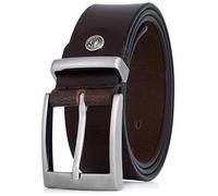 Lindenmann Mens Leather Belt/Mens Belt, full grain leather belt XXL, buffalo leather, 2 colors, black/dark brown