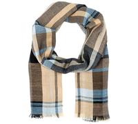 Lindenmann men's scarf brown- grey men's scarf thin 56% polyacryl / 44% viscose
