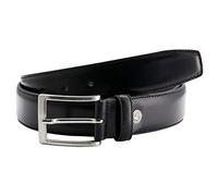 Lindenmann Suit Leather Belt Men, Suit Belt Men 35 mm wide, Belt Suit Men XL, Full Cowhide black, Farbe/Color:noir, Size US/EU:Bundweite 150 cm Gesamtlänge 165 cm W 55 XXXXXL