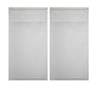 Linder 0169/11/427 Paire de Vitrages Droits Kaolin Point Clair cru Passe Tringe 45 x 90 cm