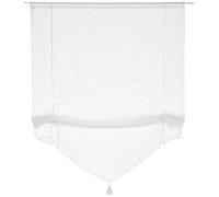 Linder 0171 /10/338 Store Pointe Relevable Aspect Lin Blanc Passe Tringle 90 x 165 cm