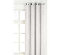 LINDER 0520/10/375FR Rideau Suédine Lourde Blanc Oeillets 145 x 260 cm