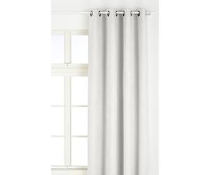 LINDER 0520/10/375FR Rideau Suédine Lourde Blanc Oeillets 145 x 260 cm