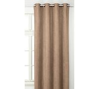LINDER 0520/24/375FR Rideau Suédine Lourde Beige Oeillets 145 x 260 cm