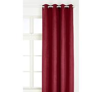 LINDER 0520/69/375FR Rideau Suédine Lourde Bordeaux Oeillets 145 x 260 cm