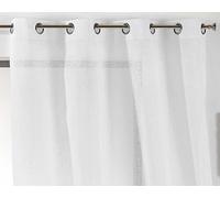 Linder 171/10/375AB Uni Voilage Polyester/Coton Blanc 148 x 260 cm