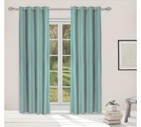 LINDER BorealChic Rideaux occultants "Boreal Jade" Thermique avec anneaux 140x260cm