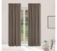 LINDER BorealChic Rideaux occultants thermiques avec crochets - 140x260cm - Boreal Dove