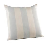 LINDER Coussin Garni UPCYCLÉ - tissé et Teint en France - Finition Passepoil - Coloris Gris Chiné - Dimensions 45x45cm - 56% Polyester 42% Coton 2% Autres Fibres - Collection Sunset