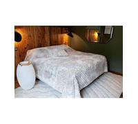 Linder Dessus de lit Effet Fourrure Lofoten - 240x250cm - Taupe