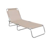 Linder Exclusiv Chaise longue de jardin inclinable Beige
