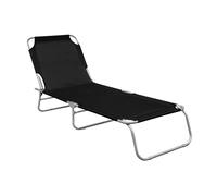 Linder Exclusiv Chaise longue de jardin réglable Noire
