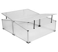 LINDER EXCLUSIV Serre en aluminium - 120 x 100 x 40 cm - Double toit