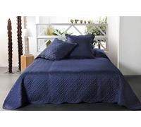 Linder Jeté de lit, 100Pourcentpolyester, Bleu, 230x250