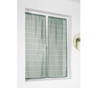 LINDER Paire de vitrages CORDELETTE Vert Eucalyptus en 70x160cm