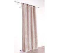 LINDER Panneau Oeillets, Polyester, Beige, 140x260 cm