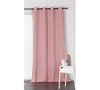LINDER Panneau Oeillets, Polyester, Rose, 140x260 cm