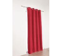 LINDER Panneau Oeillets, Polyester, Rouge, 140x260 cm