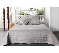 Linder Plaid jeté de lit Californie Contemporain en Coloris Gris Clair en 150x150cm