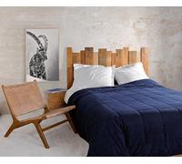 LINDER Plaid Vercors Coloris Bleu Marine en 130x180cm
