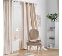 Linder - Rideau À Rayures Verticales En Coton Ficelle 145x265 Cm