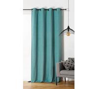 LINDER Rideau Bering Bleu Turquoise Finition œillets Canon de fusil140x260cm
