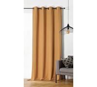 LINDER Rideau Bering Jaune Orange Finition œillets Canon de fusil140x260cm