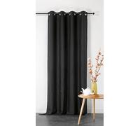 LINDER Rideau Double Natte Non feu M1-135x240cm - Noir