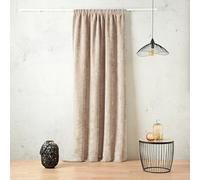 Linder Rideau Isolant obscurcissant Thermique et phonique - Coloris Blanc cassé - Style Velour - Finition Galon fronceur à Plat - Dimensions 135x260cm - 100% Polyester - Collection Colorado